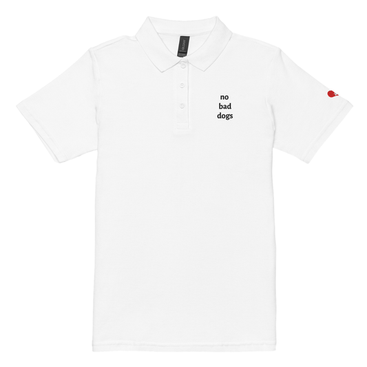 No Bad Dogs – Women's Embroidered Collar Polo